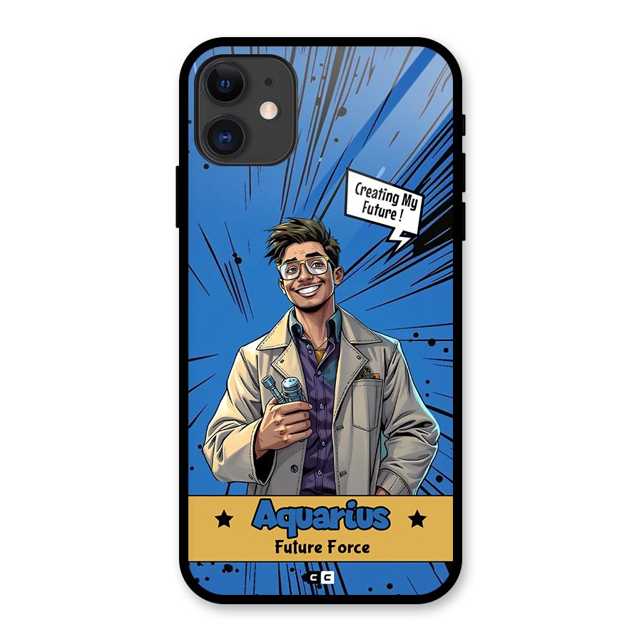 Aquarius Force Glass Back Case for iPhone 11