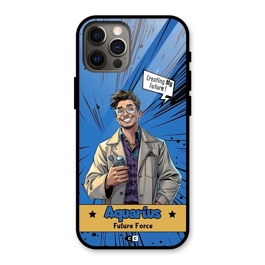 Aquarius Force Glass Back Case for iPhone 12 Pro