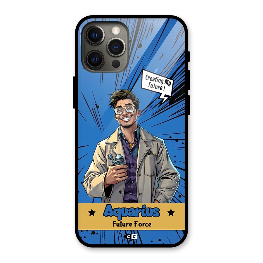Aquarius Force Glass Back Case for iPhone 12 Pro Max