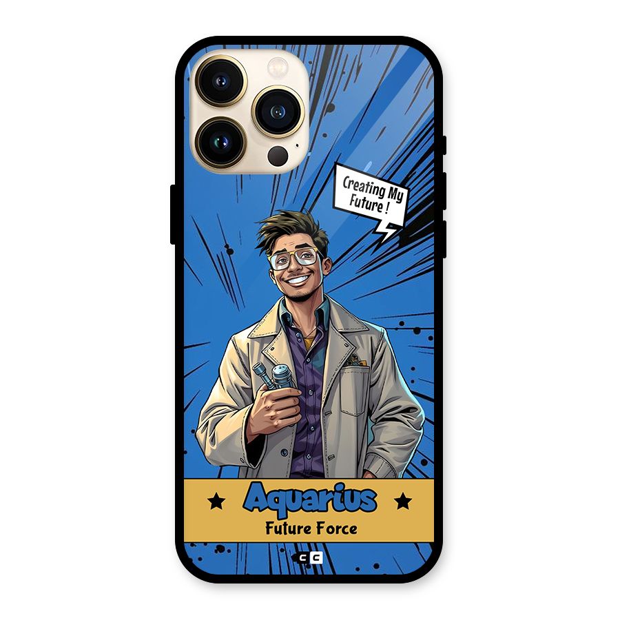 Aquarius Force Glass Back Case for iPhone 13 Pro Max