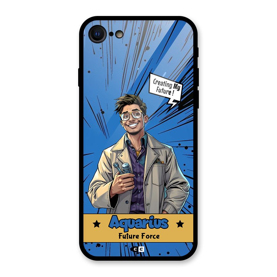 Aquarius Force Glass Back Case for iPhone SE 2022