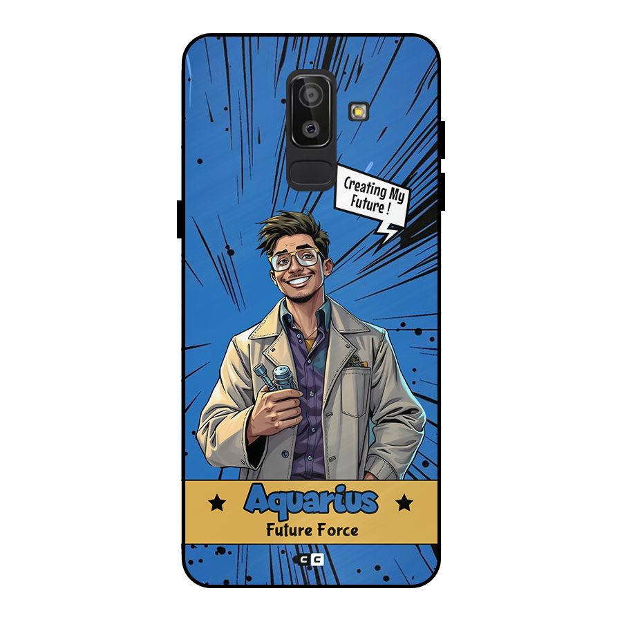 Aquarius Force Metal Back Case for Galaxy J8