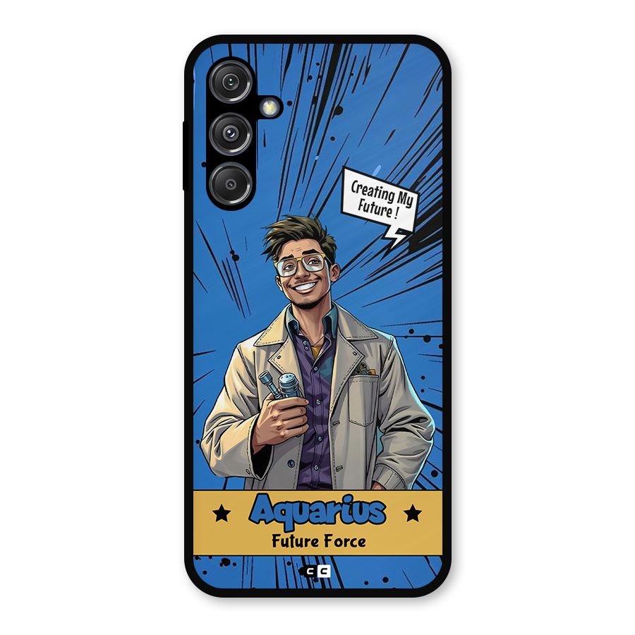 Aquarius Force Metal Back Case for Galaxy M34 5G