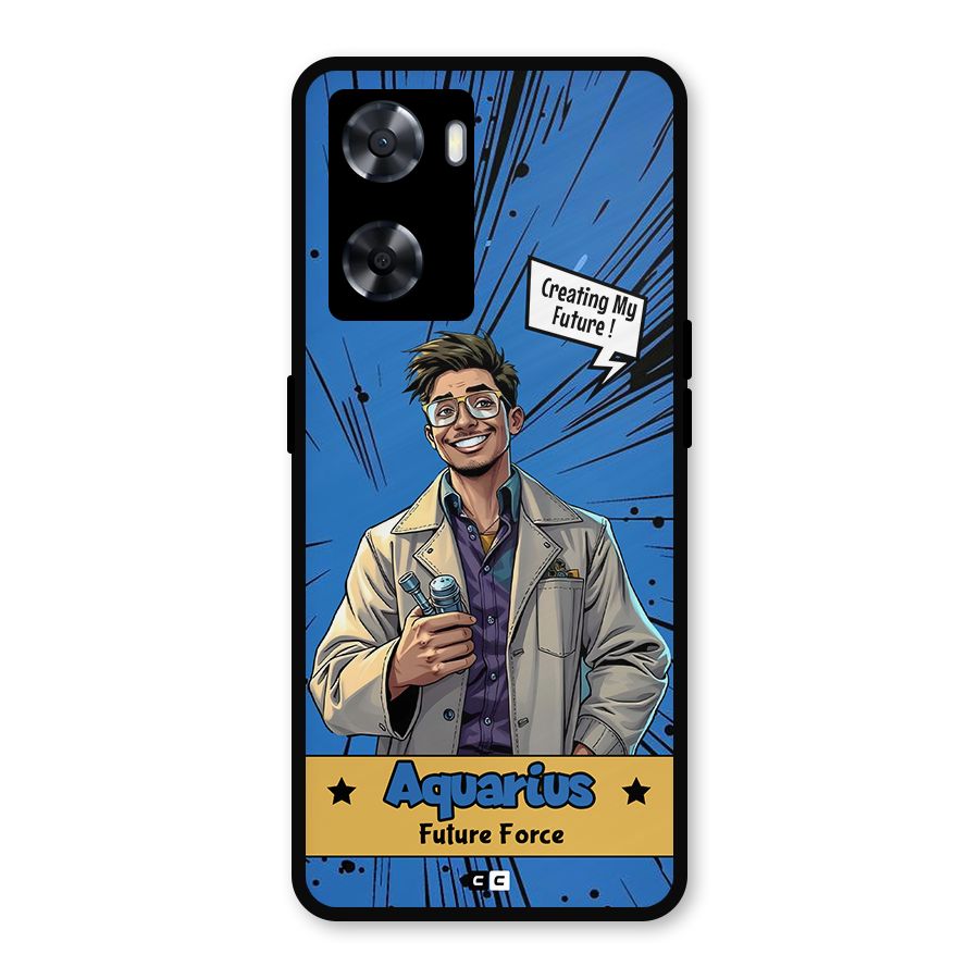 Aquarius Force Metal Back Case for Oppo A77s