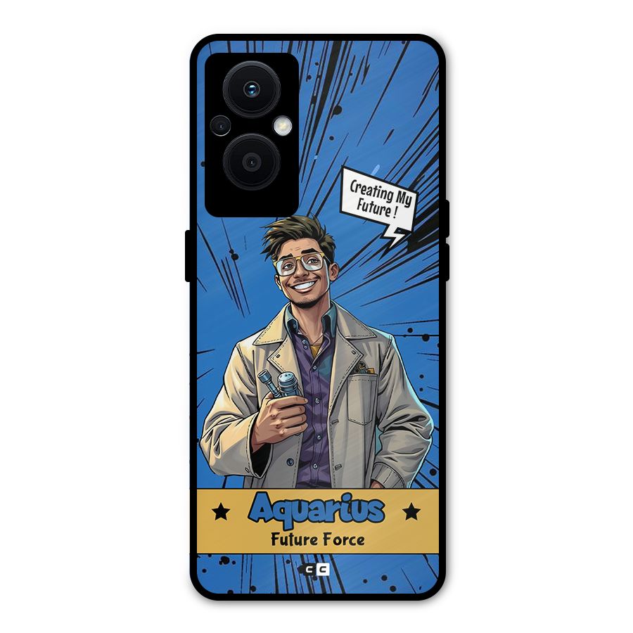 Aquarius Force Metal Back Case for Oppo F21 Pro 5G