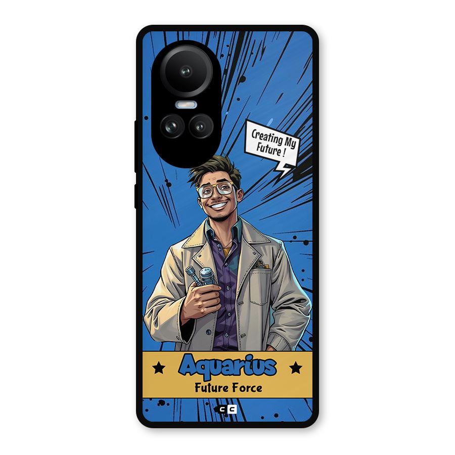Aquarius Force Metal Back Case for Oppo Reno10 Pro