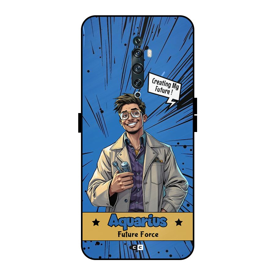 Aquarius Force Metal Back Case for Oppo Reno2 Z