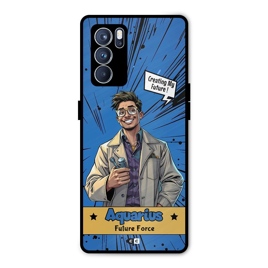 Aquarius Force Metal Back Case for Oppo Reno6 Pro 5G