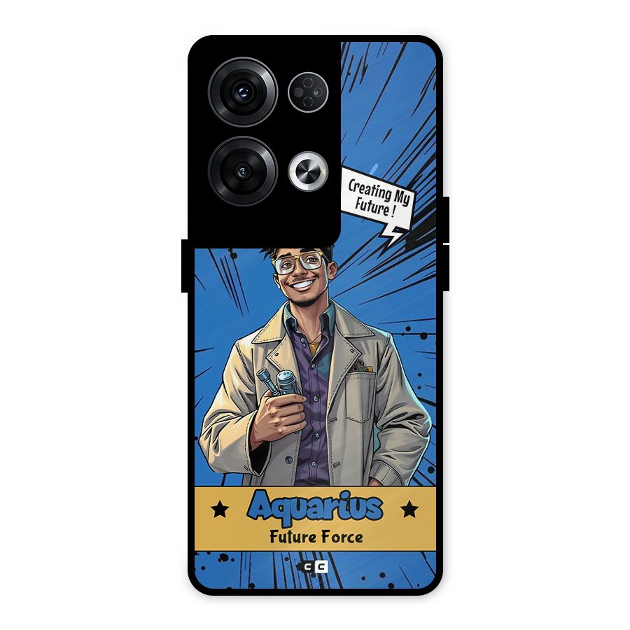Aquarius Force Metal Back Case for Oppo Reno8 Pro 5G