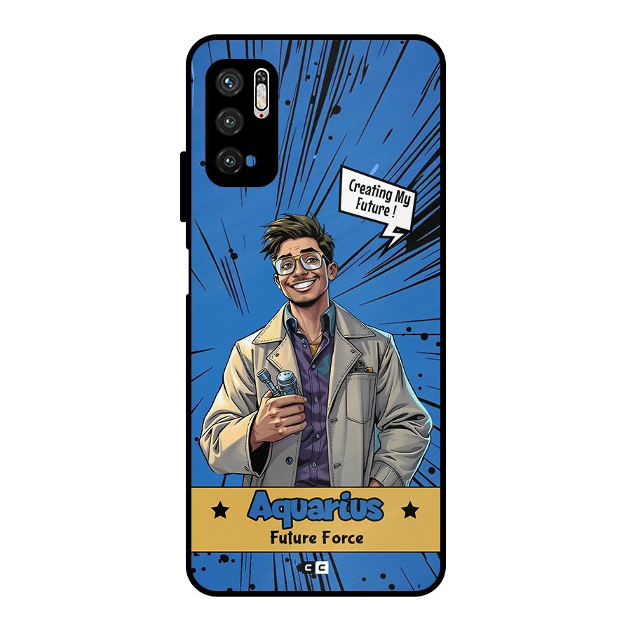 Aquarius Force Metal Back Case for Poco M3 Pro 5G