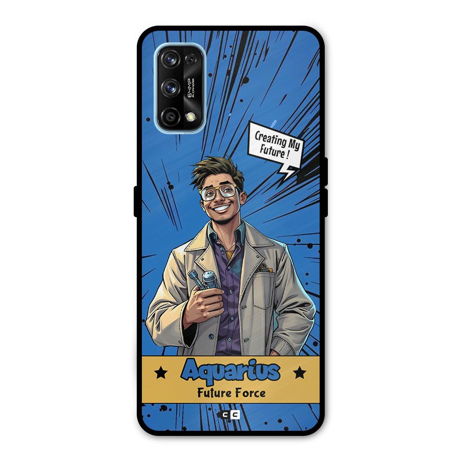 Aquarius Force Metal Back Case for Realme 7 Pro