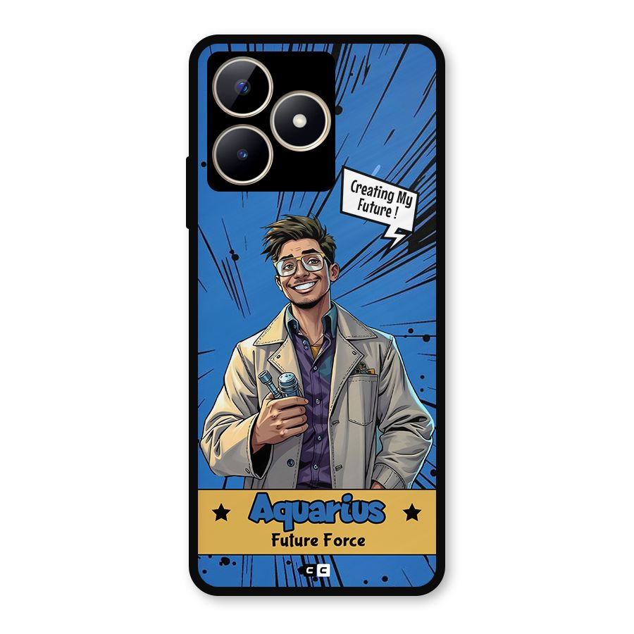 Aquarius Force Metal Back Case for Realme C53