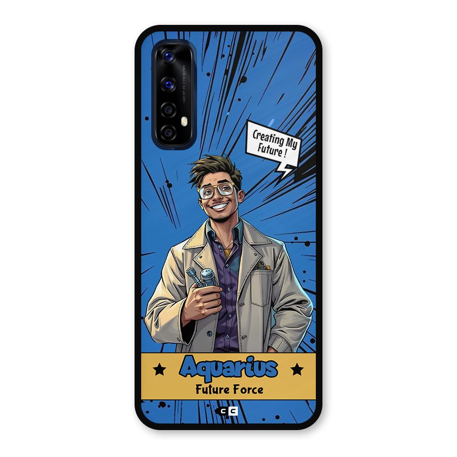 Aquarius Force Metal Back Case for Realme Narzo 20 Pro