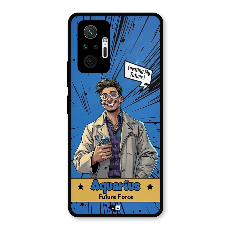 Aquarius Force Metal Back Case for Redmi Note 10 Pro