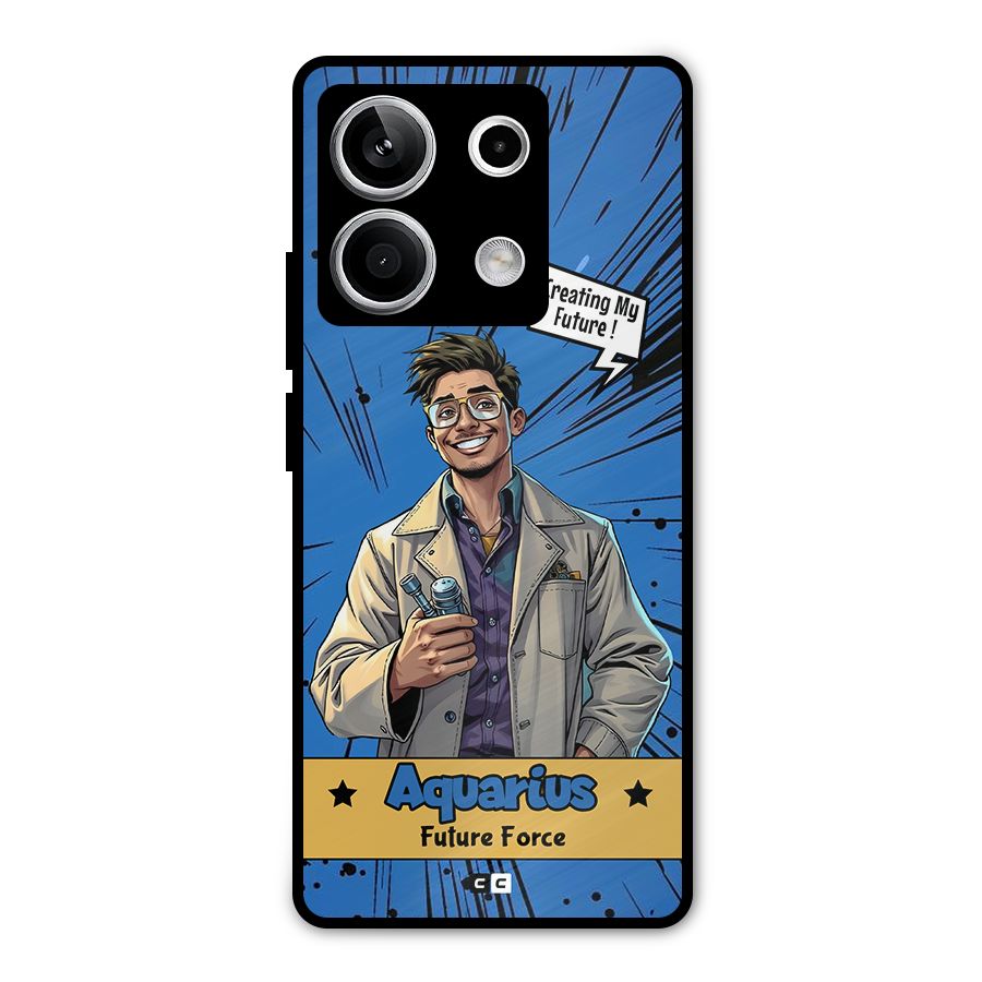 Aquarius Force Metal Back Case for Redmi Note 13 5G