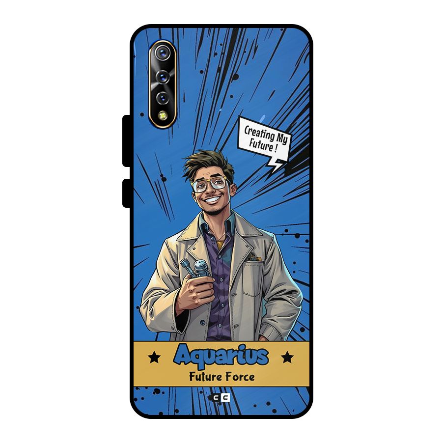 Aquarius Force Metal Back Case for Vivo S1
