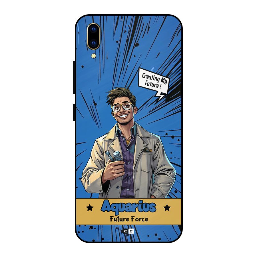 Aquarius Force Metal Back Case for Vivo V11 Pro