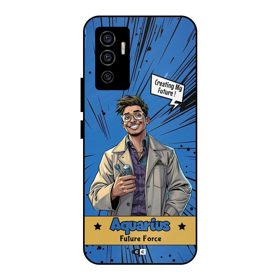 Aquarius Force Metal Back Case for Vivo V23e