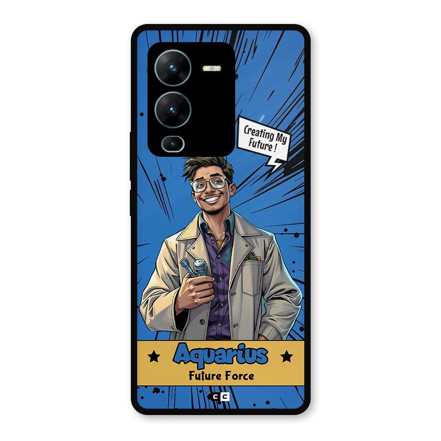 Aquarius Force Metal Back Case for Vivo V25 Pro