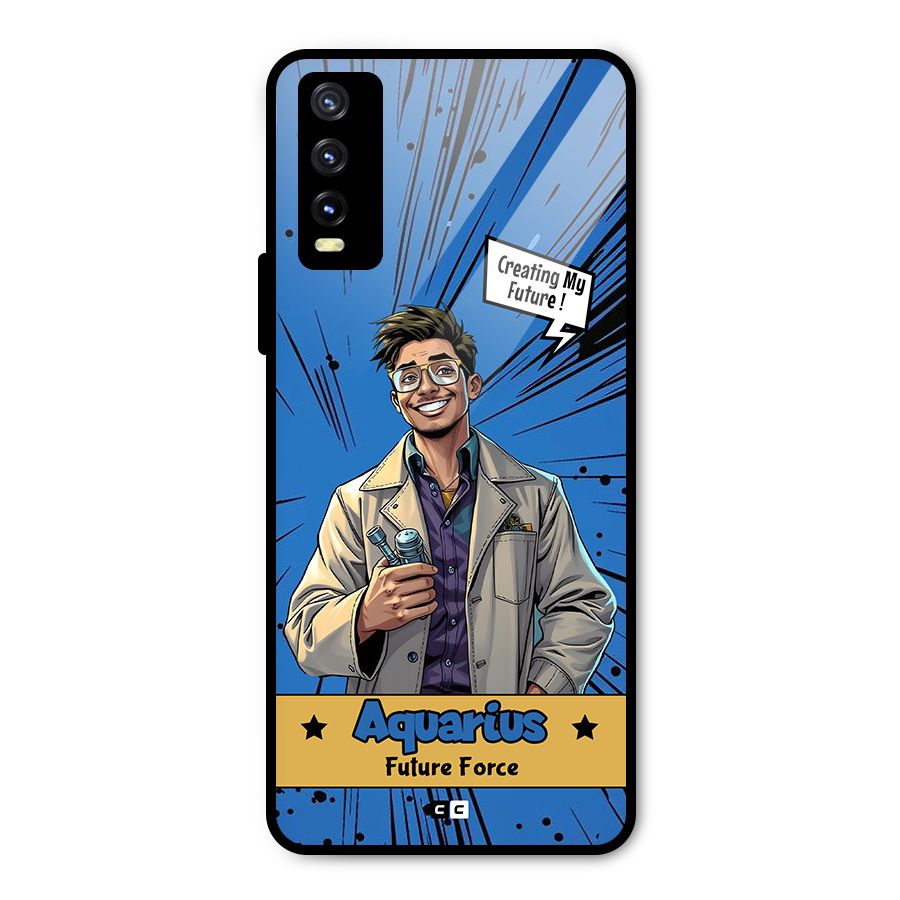 Aquarius Force Metal Back Case for Vivo Y20