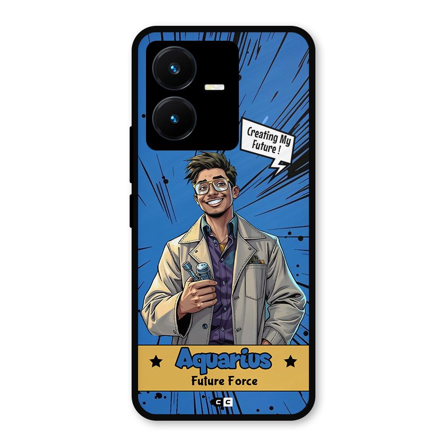 Aquarius Force Metal Back Case for Vivo Y22