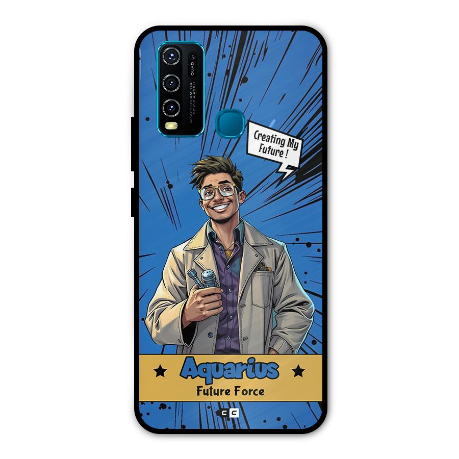 Aquarius Force Metal Back Case for Vivo Y50