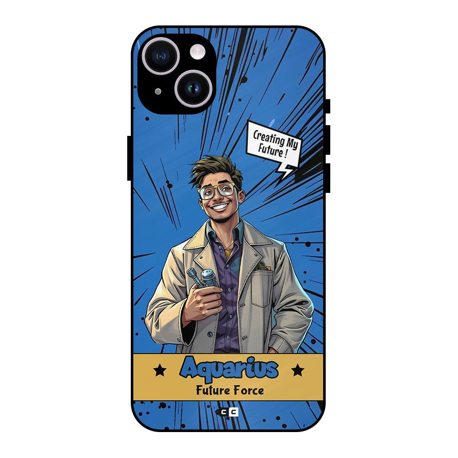 Aquarius Force Metal Back Case for iPhone 14 Plus