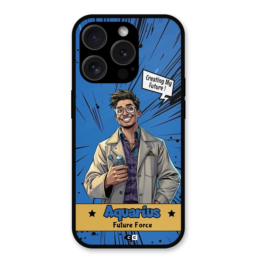 Aquarius Force Metal Back Case for iPhone 15 Pro