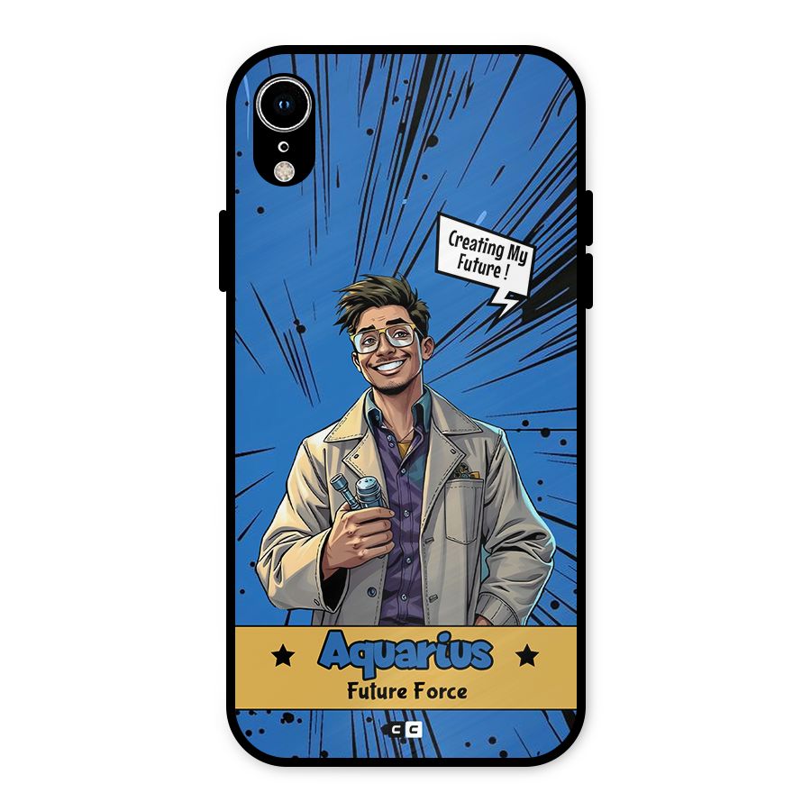 Aquarius Force Metal Back Case for iPhone XR