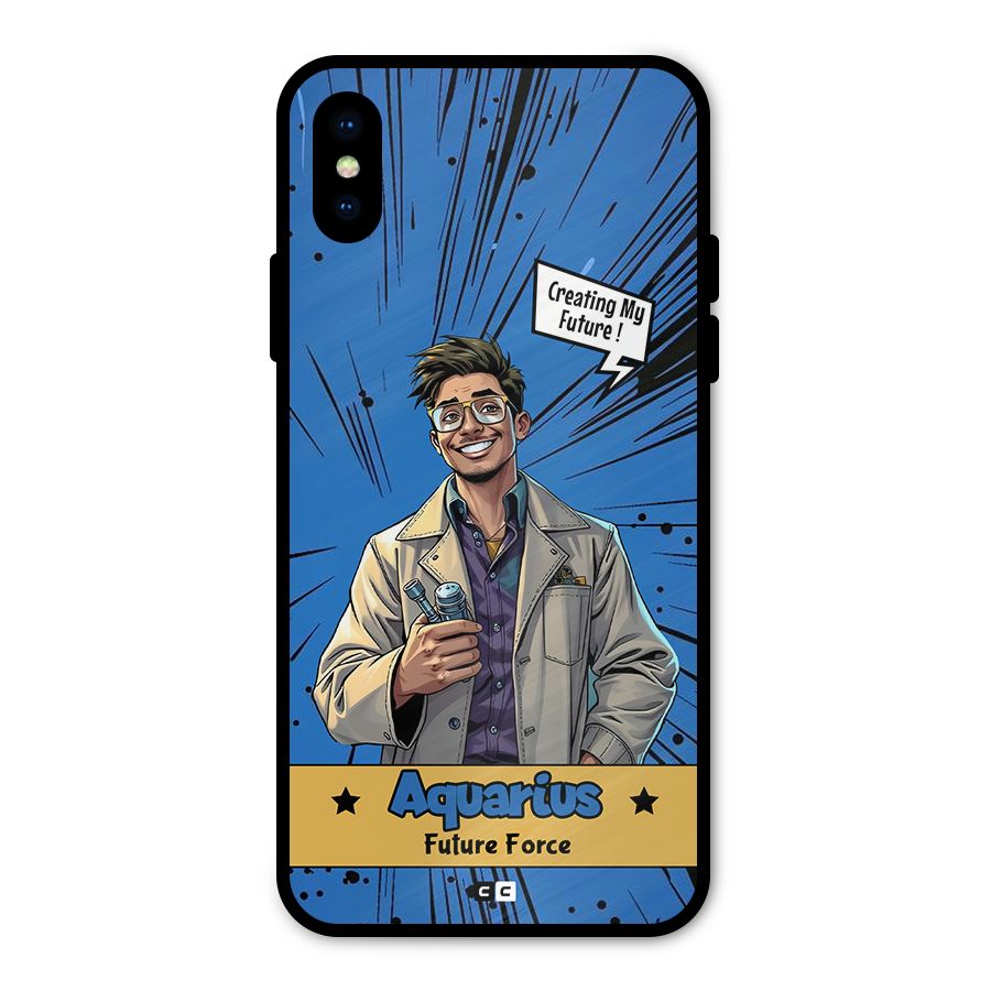 Aquarius Force Metal Back Case for iPhone XS