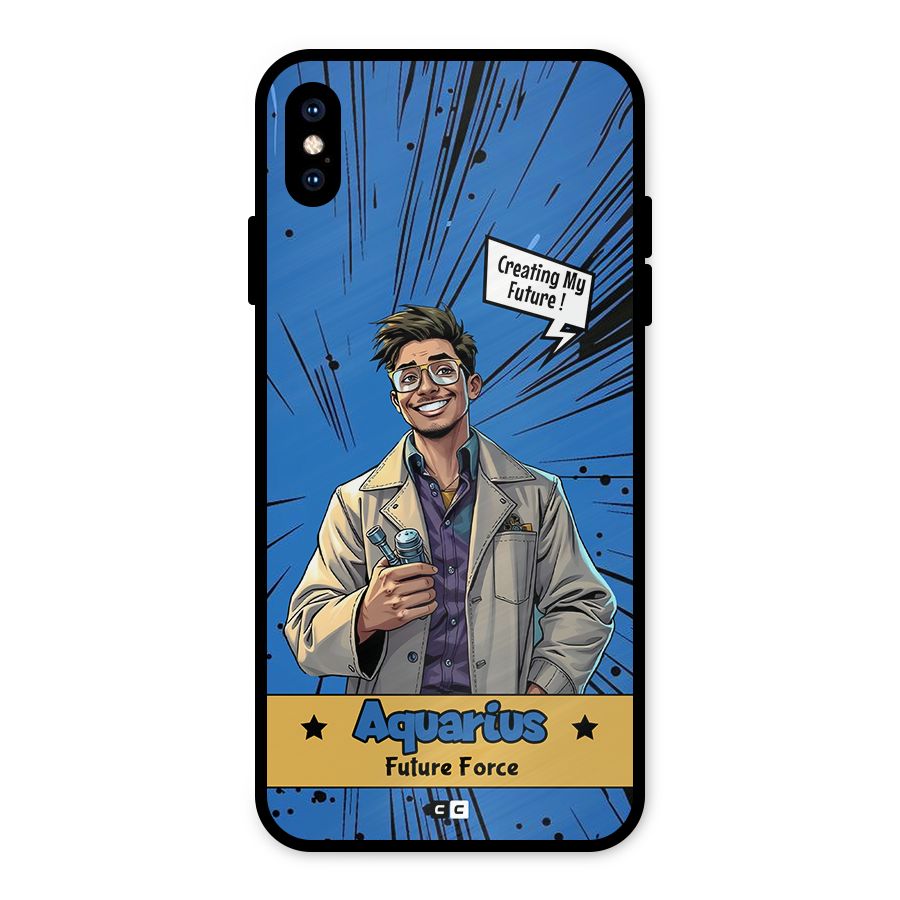 Aquarius Force Metal Back Case for iPhone XS Max