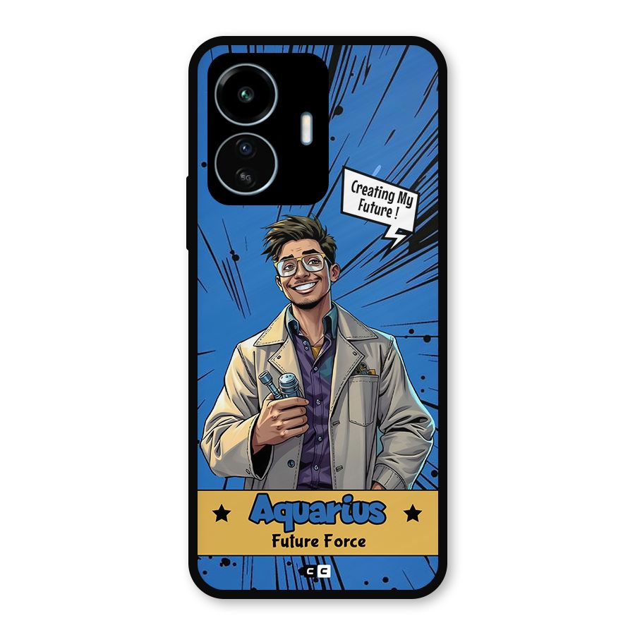 Aquarius Force Metal Back Case for vivo iQOO Z6 Lite 5G