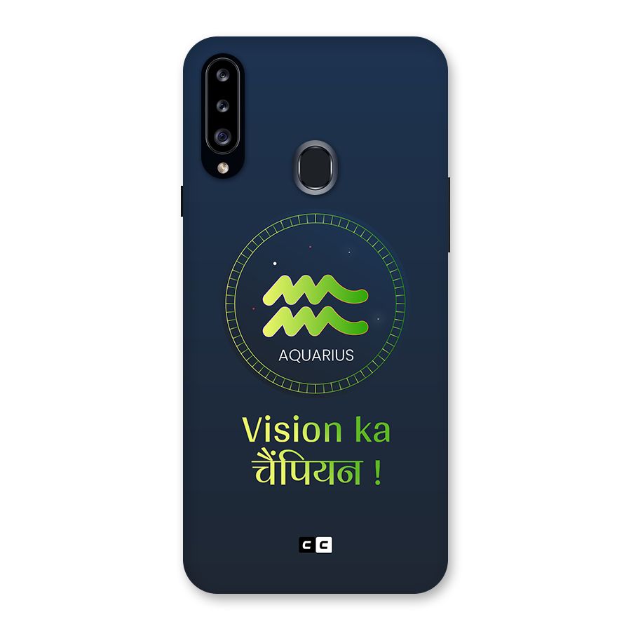 Aquarius Vision Back Case for Galaxy A20s
