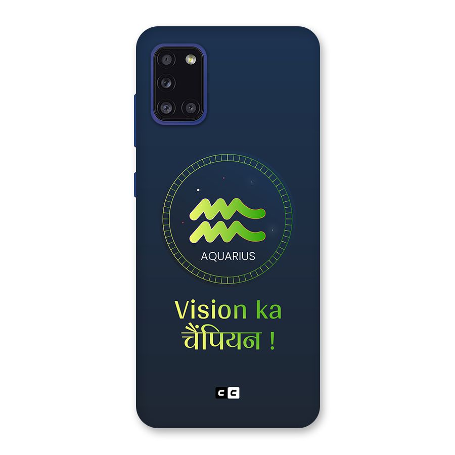 Aquarius Vision Back Case for Galaxy A31