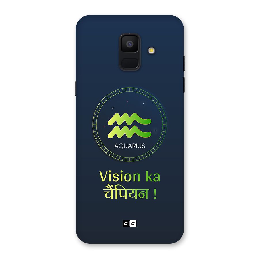 Aquarius Vision Back Case for Galaxy A6 (2018)