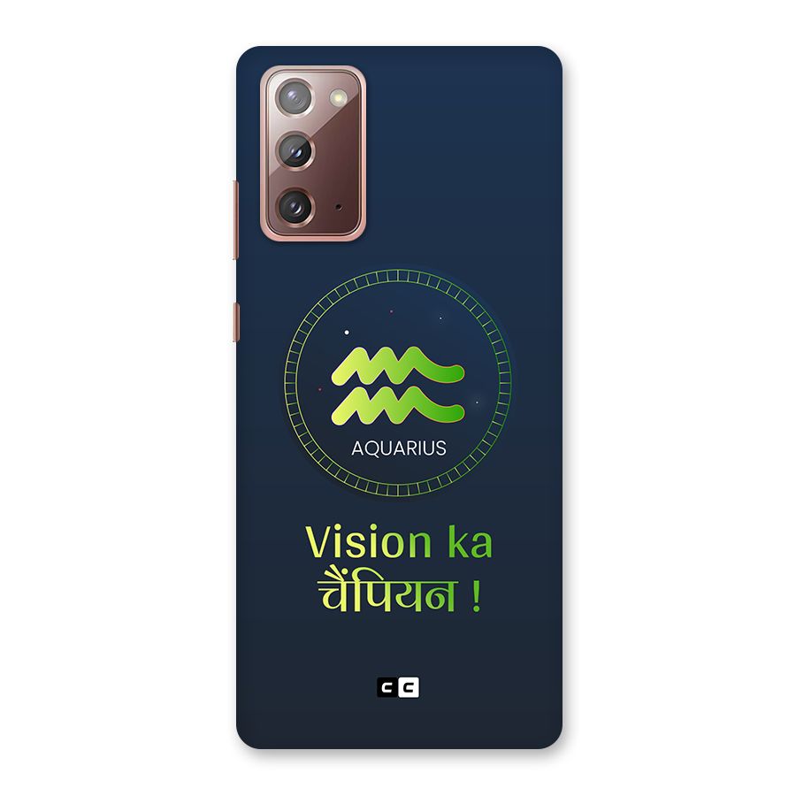 Aquarius Vision Back Case for Galaxy Note 20