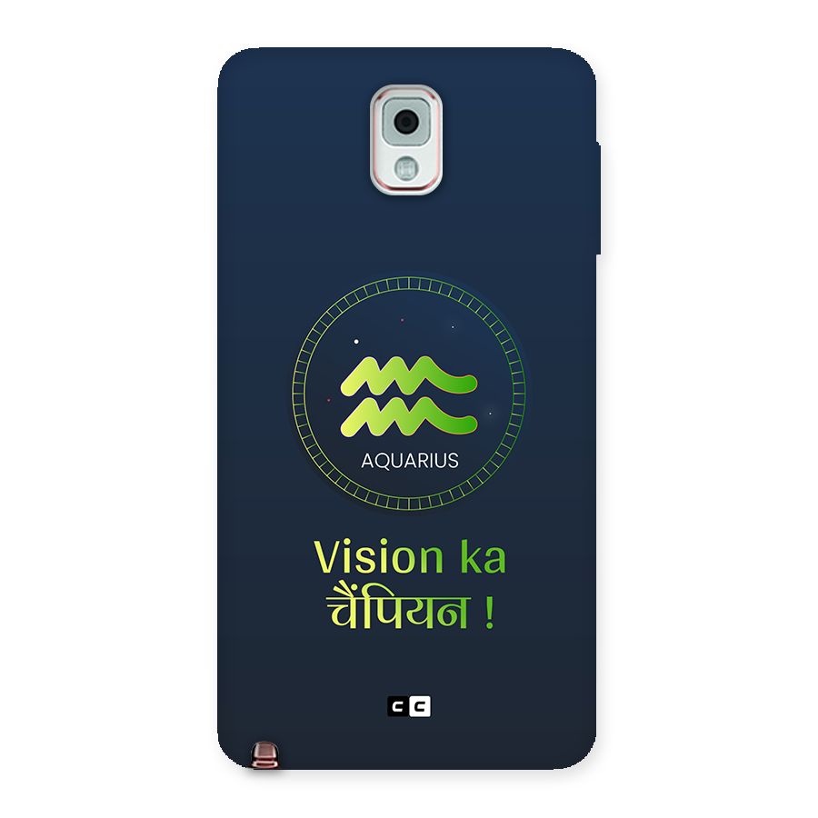 Aquarius Vision Back Case for Galaxy Note 3