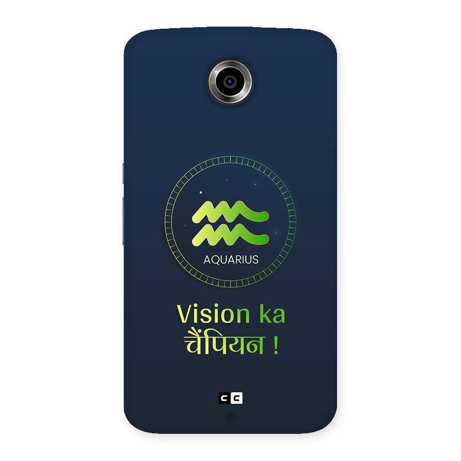 Aquarius Vision Back Case for Google Nexus 6