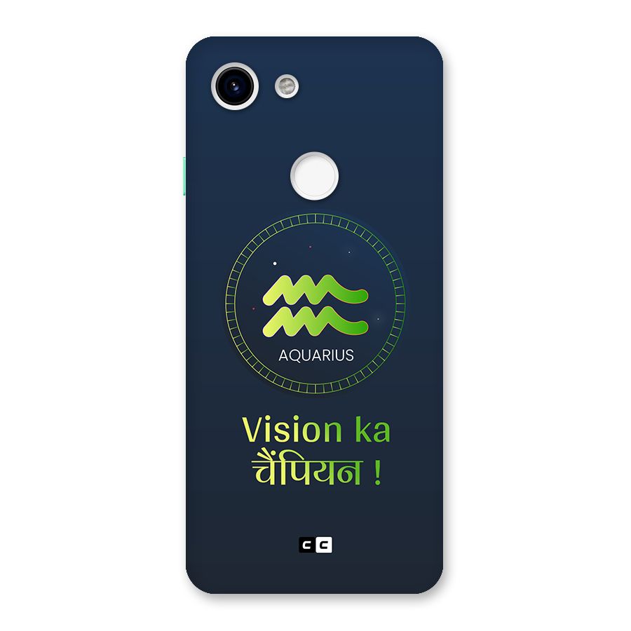 Aquarius Vision Back Case for Google Pixel 3