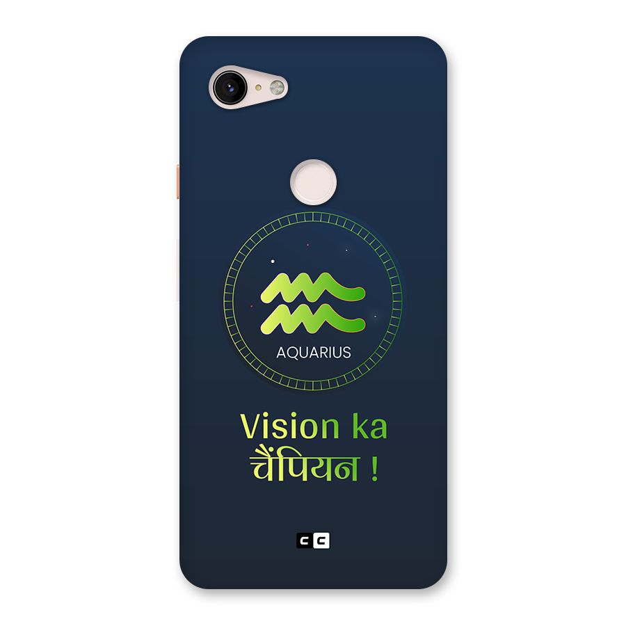 Aquarius Vision Back Case for Google Pixel 3 XL