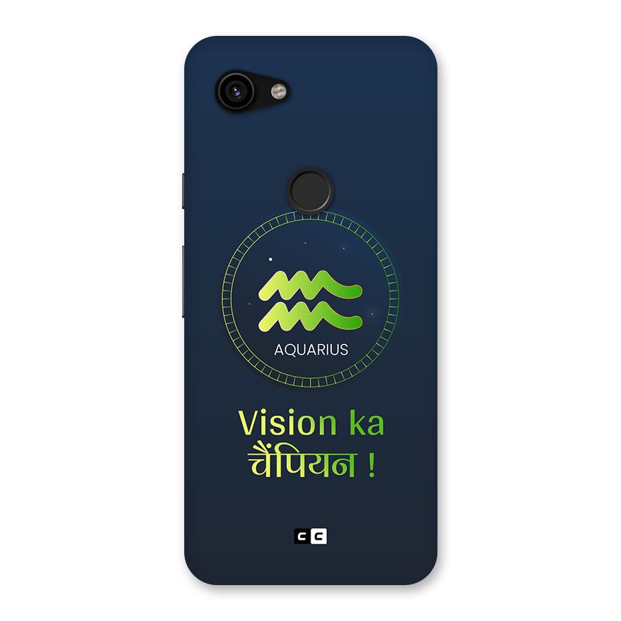 Aquarius Vision Back Case for Google Pixel 3a