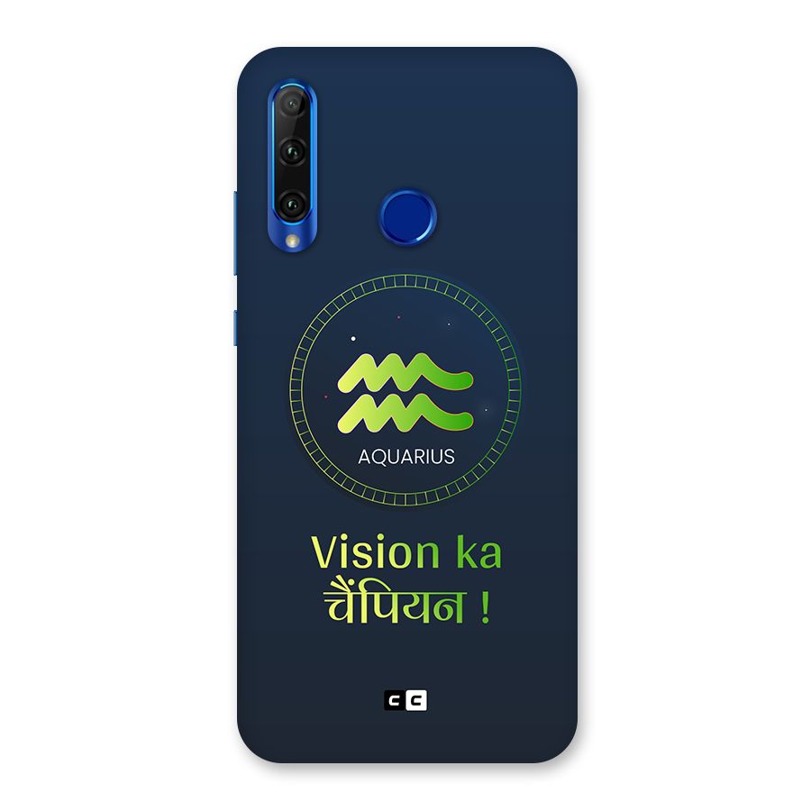 Aquarius Vision Back Case for Honor 20i