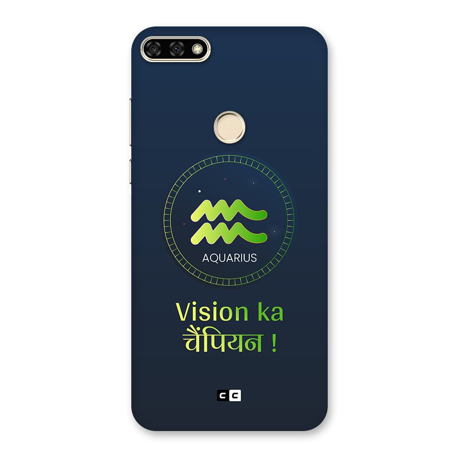 Aquarius Vision Back Case for Honor 7A