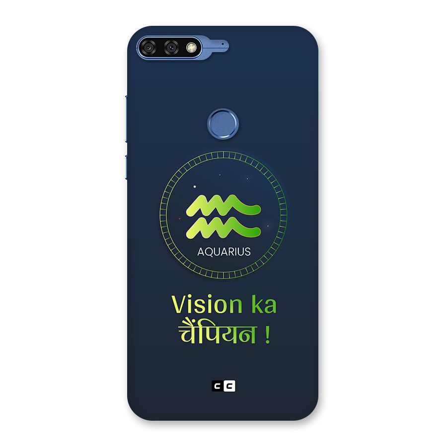 Aquarius Vision Back Case for Honor 7C