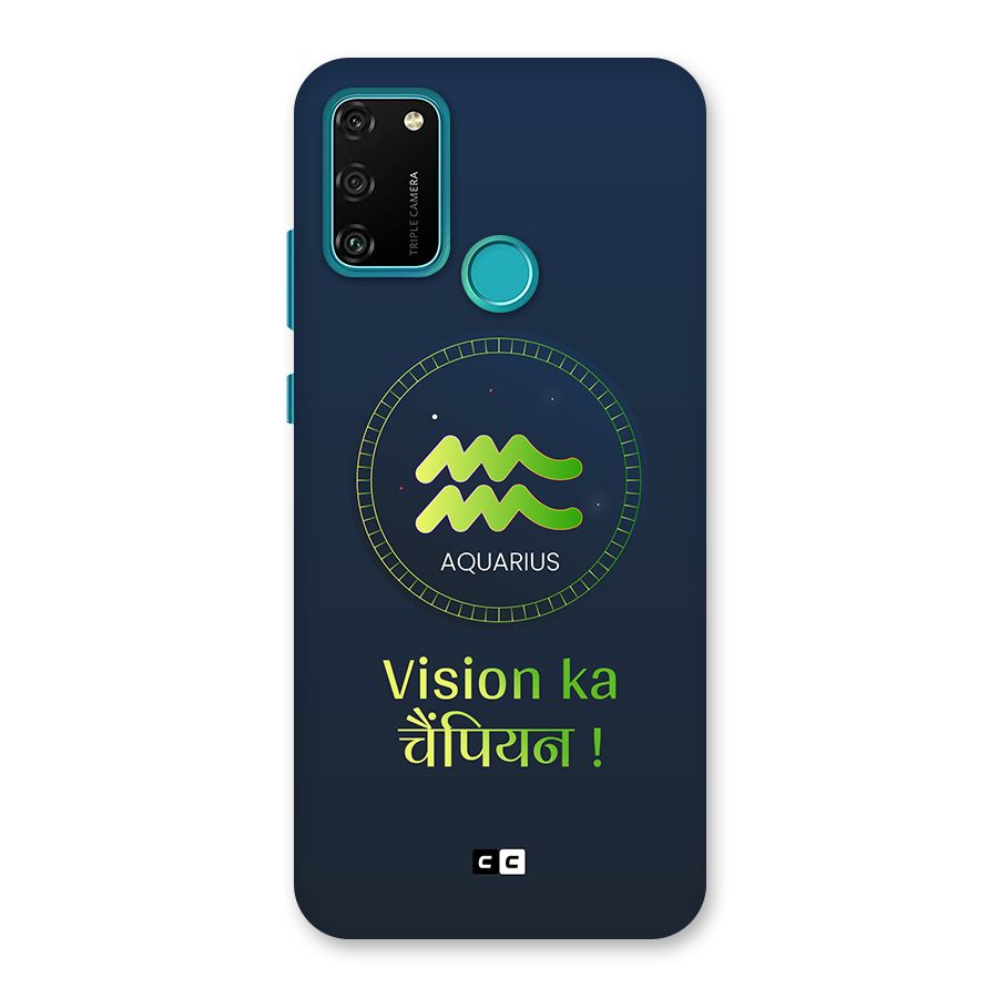 Aquarius Vision Back Case for Honor 9A
