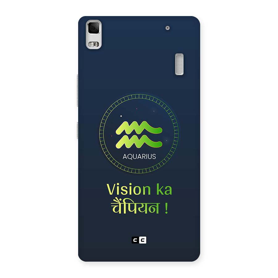 Aquarius Vision Back Case for Lenovo K3 Note