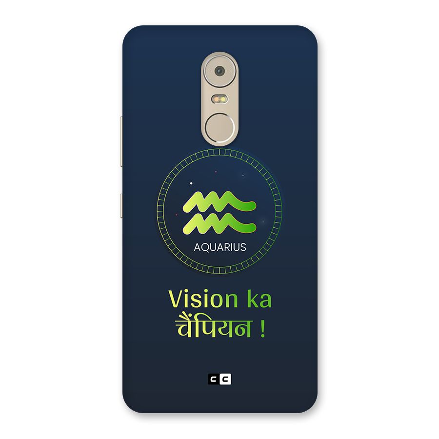 Aquarius Vision Back Case for Lenovo K6 Note