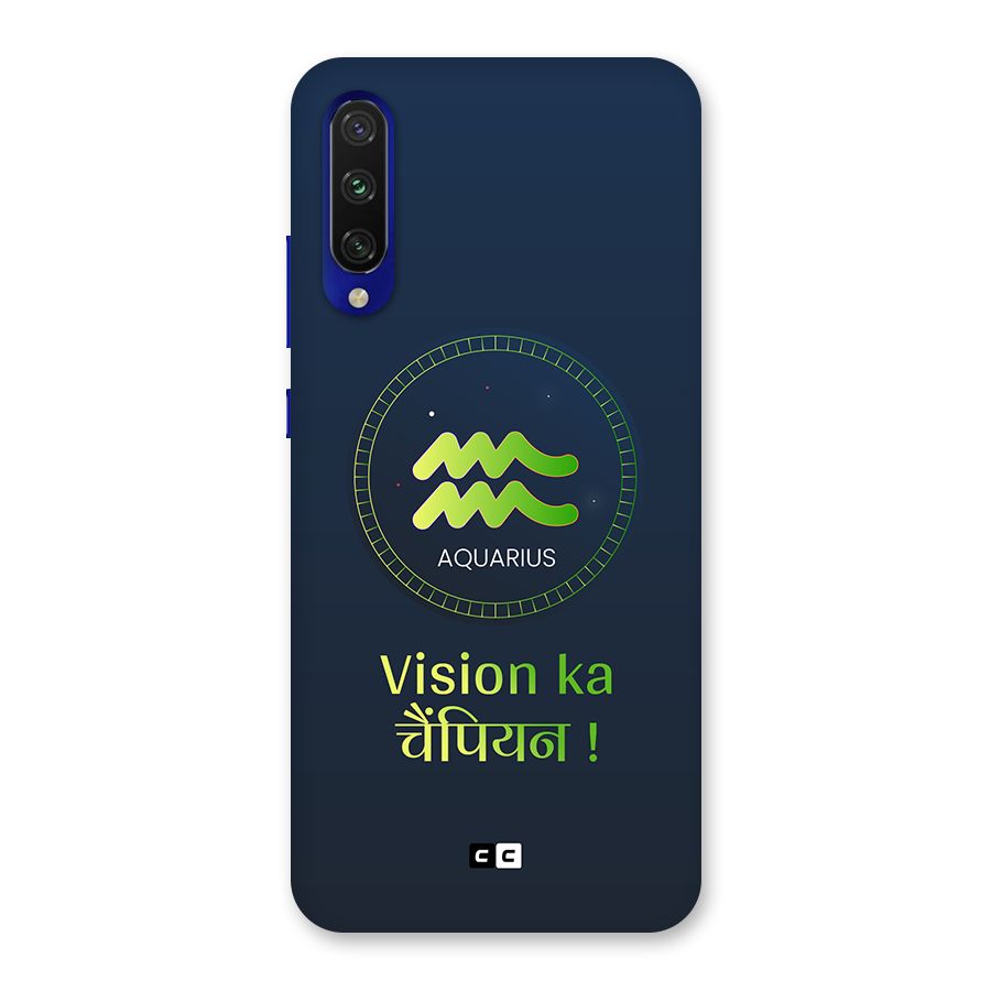 Aquarius Vision Back Case for Mi A3