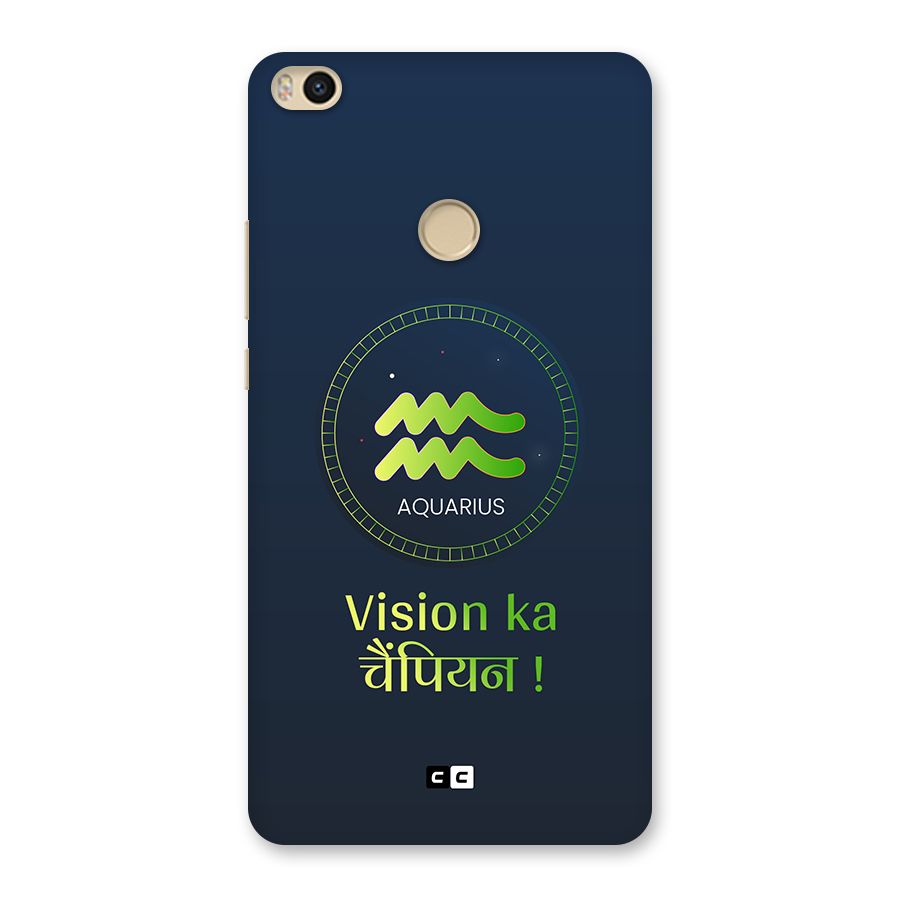 Aquarius Vision Back Case for Mi Max 2