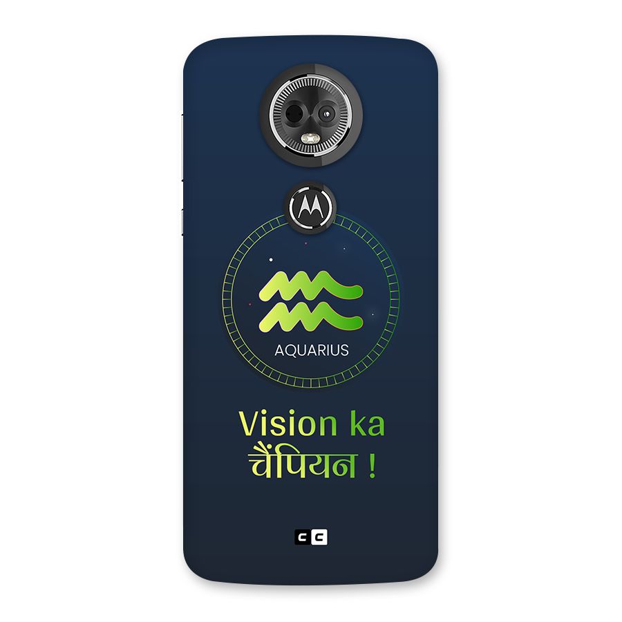 Aquarius Vision Back Case for Moto E5 Plus